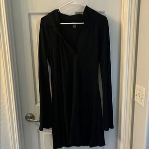 American Eagle Elegant Black Long Sleeve Dress